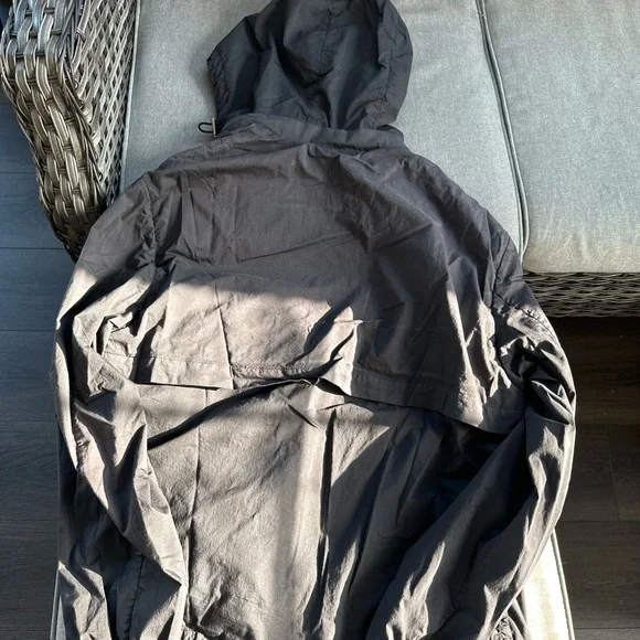 Amiri Windbreaker Men's Black Hooded Jacket